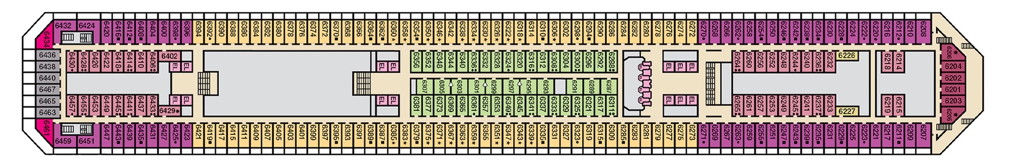 Deck 6 - Upper plan